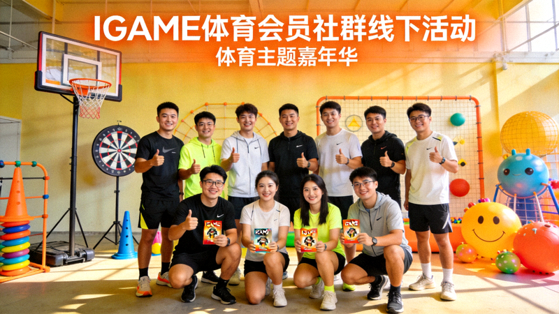 IGAME体育会员社群线下活动合影 - 会员们参与体育主题嘉年华
