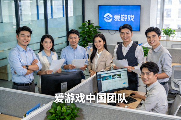 爱游戏中国团队工作合影 - 团队成员在现代化的办公环境中协作