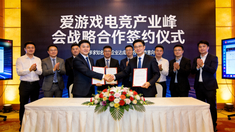 爱游戏电竞产业峰会战略合作签约仪式现场 - 多家知名企业达成合作意向