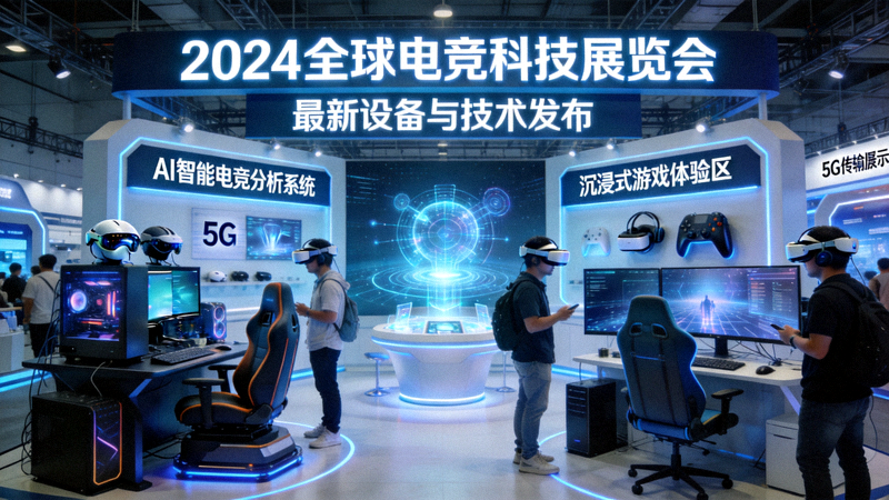 电竞科技产品展览会现场 - 最新电竞设备与技术展示