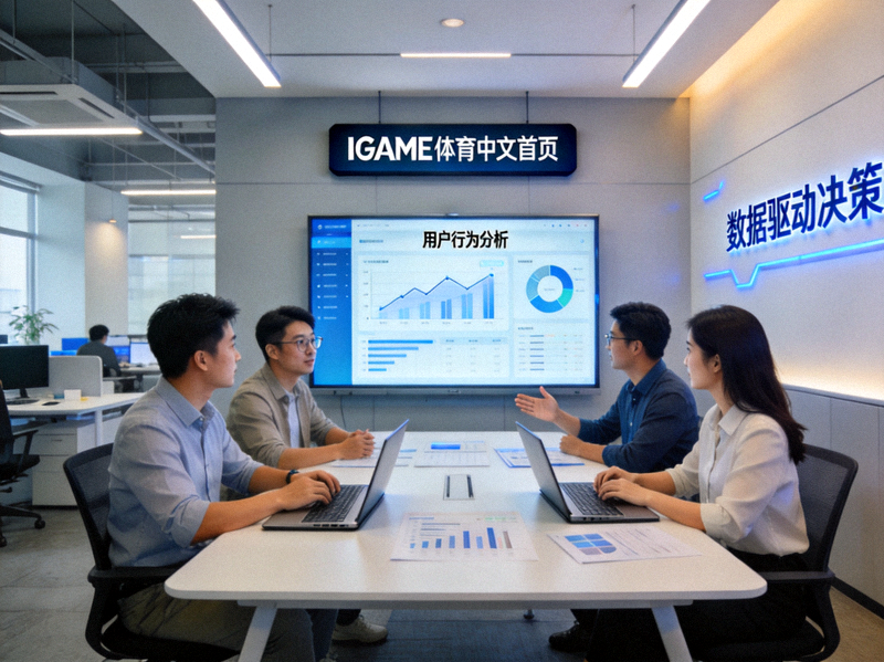 IGAME体育中文首页团队工作场景 - 现代媒体办公室与数据分析