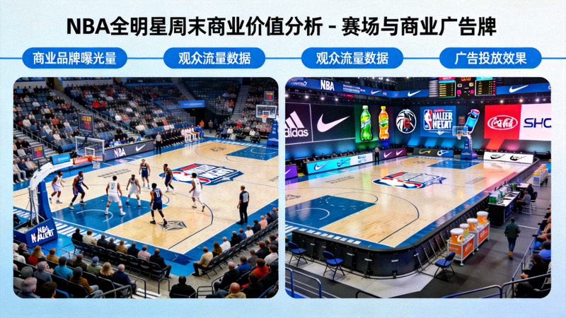NBA全明星周末商业价值分析 - 赛场与商业广告牌