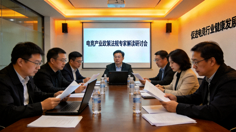 电竞产业政策法规专家解读研讨会现场照片 - 专家学者正在分析最新行业政策
