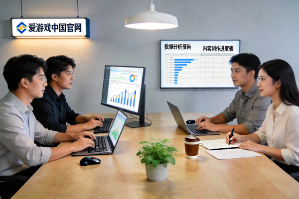 爱游戏中国官网团队工作场景 - 数据分析与内容创作