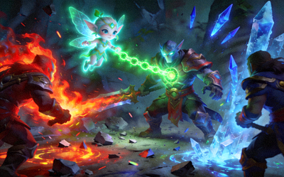 DOTA2英雄艾欧在团战中保护核心的画面 - 中国辅助选手擅长英雄