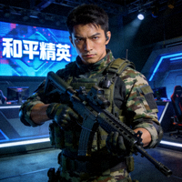 和平精英突击手定妆照 - 赛场冷静表情