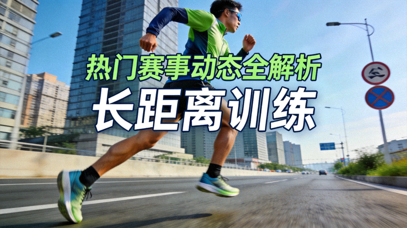 跑者在城市道路上进行长距离训练的画面，用于热门赛事动态全解析配图